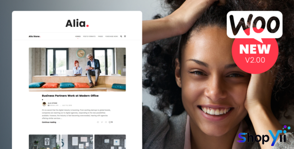 Alia v1.46 - Minimal Personal Blog