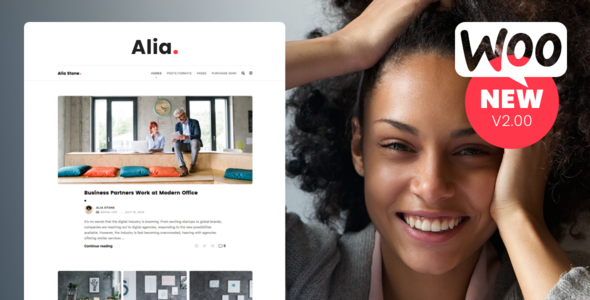 Alia v1.45 - Minimal Personal Blog