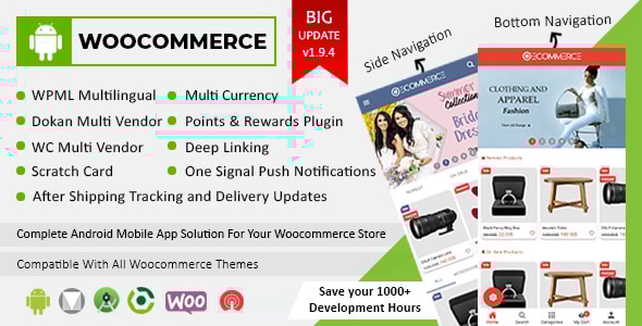 Android Woocommerce v1.9.3 - Universal Native Android Ecommerce / Store Full Mobile Application