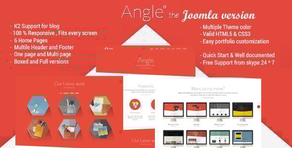 Angle v2.0 - Responsive MultiPurpose Joomla Theme
