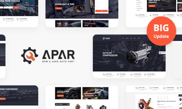 Apar v1.0.1 - Auto Parts WordPress Shop Theme