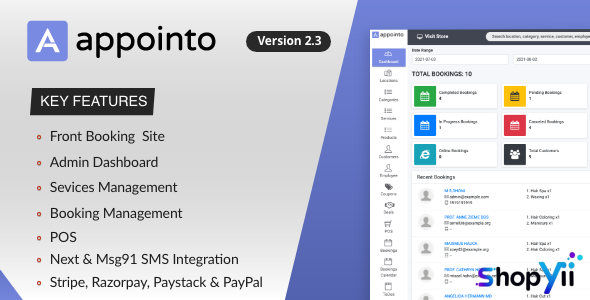 Appointo v2.2.3 - Booking Management System - nulled