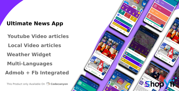 Ultimate News App (Video,Youtube,Weather,Survey) v1.0