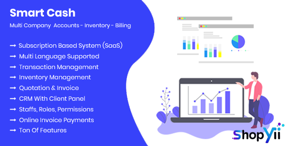 Smart Cash v3.1 - Multi Company Accounts Billing & Inventory (SaaS)