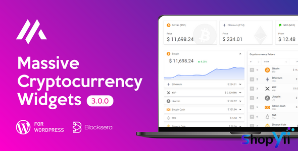 Massive Cryptocurrency Widgets v3.1.6