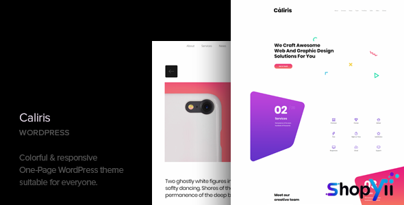Caliris v1.5 - Responsive One Page WordPress Theme