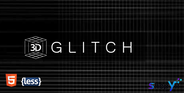 Glitch - Glitchy Animated Coming Soon Template