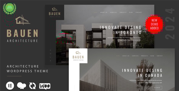 BAUEN v9.3.3 - Architecture & Interior Elementor WordPress Theme
