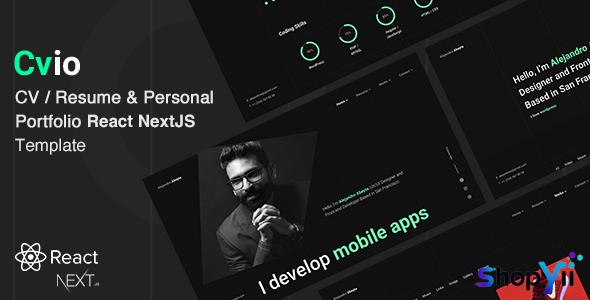 Cvio - Personal Portfolio React Template