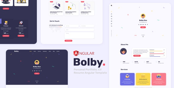 Bolby v1.0 - Personal Portfolio Angular Template