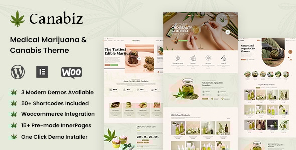 Canabiz v1.0.5 - Weed Medical Marijuana, Cannabis Shop Theme
