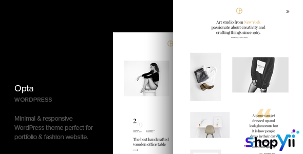 Opta v1.6 - Minimal Portfolio and Photography Theme