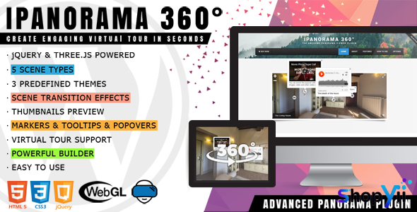 iPanorama 360° v1.5.13 - Virtual Tour Builder for WordPress