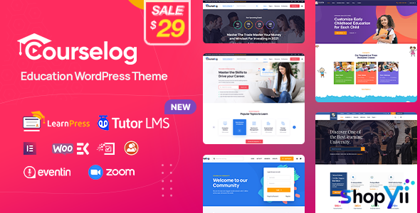 Courselog v1.4.1 - Education WordPress Theme