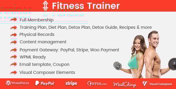 Fitness Trainer v1.3.8 - Training Membership Plugin