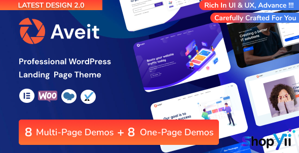 Aveit v1.0.1 - Business Landing Page
