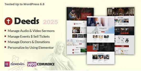 Deeds v8.3 - Best Responsive Nonprofit Church WordPress Theme