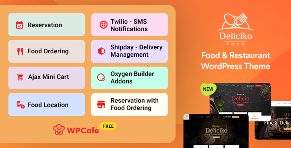 Deliciko v2.0.0 - Restaurant WordPress Theme