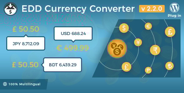 Easy Digital Downloads - Currency Converter v2.1.2