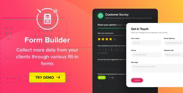 Form Builder v1.5.1 - WordPress Form plugin