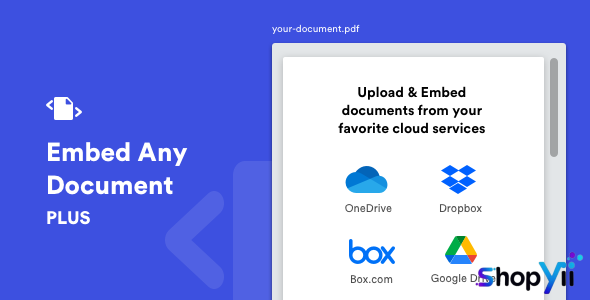 Embed Any Document Plus v2.2.3 - WordPress Plugin