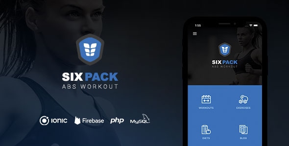 SixPack v1.0 - Complete Ionic 5 Fitness App + Backend