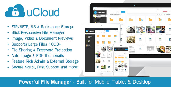 uCloud v2.0.1 - File Hosting Script - Securely Manage, Preview & Share Your Files