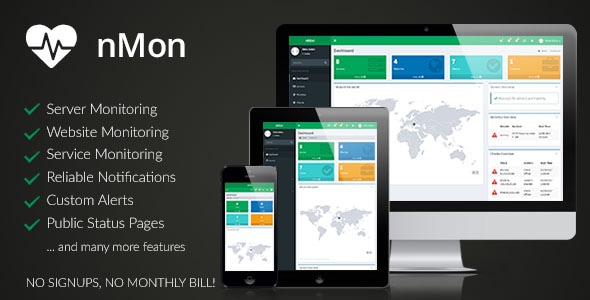 nMon v1.9 - Website, Service & Server Monitoring