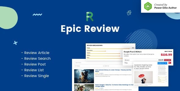 Epic Review v1.0.1 - WordPress Plugin & Add Ons for Elementor & WPBakery Page Builder