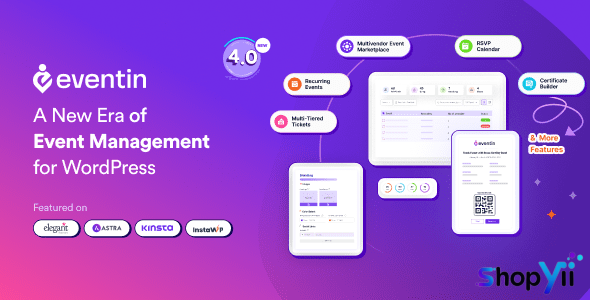 Eventin Pro 4.0.24 – WordPress Event Manager, Event Calendar and Booking Plugin