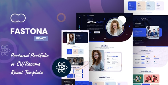 Fastone - Personal Portfolio & CV Resume React Template