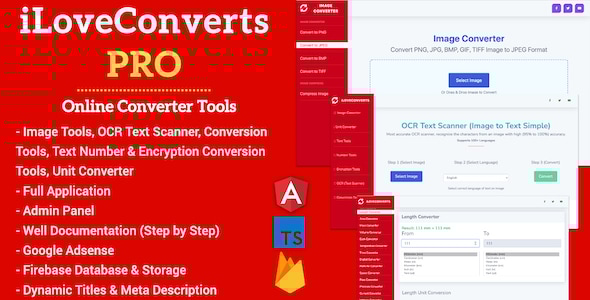 [All in One] iLoveConverts PRO - Online Converter Tools Full Production Ready App with Admin Panel - 7 January 2023
