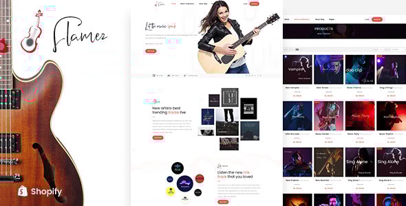 Flamez v1.0 - Music Store Shopify Theme