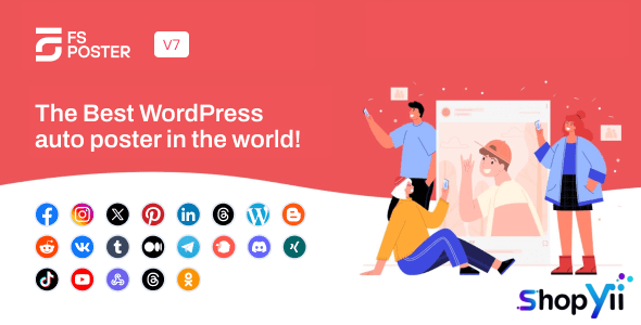 FS Poster 7.1.9 – WordPress Social media Auto Poster & Scheduler [Facebook, Instagram, Twitter, Pinterest]