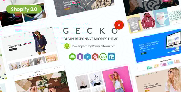 Gecko 5.5.1 - Responsive Shopify Theme - RTL support