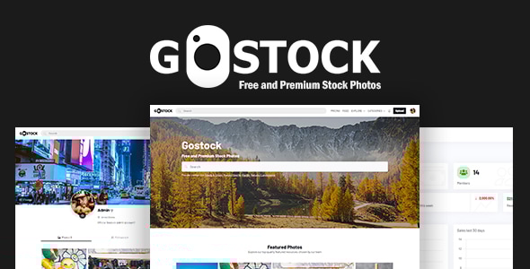 GoStock v3.3 - Free and Premium Stock Photos Script