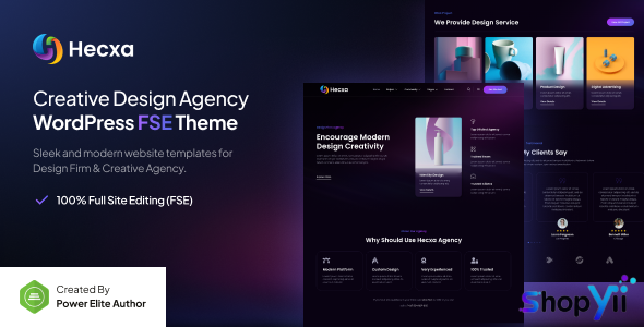 Hecxa v1.0.0 – Creative Design Agency FSE WordPress Theme