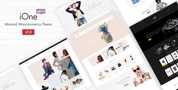 iOne v3.0.2 - Minimal Responsive WooCommerce Theme