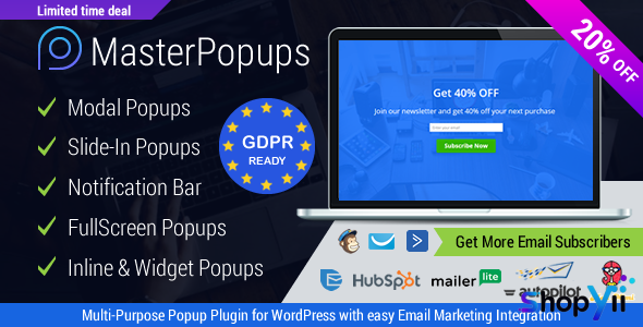 Master Popups v3.1.6 - Popup Plugin for Lead Generation