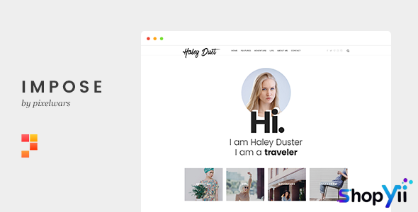 Impose Blog v1.2.0 - A WordPress Blog Theme For Bloggers