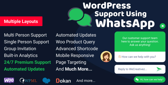 WordPress WhatsApp Support v1.9.4