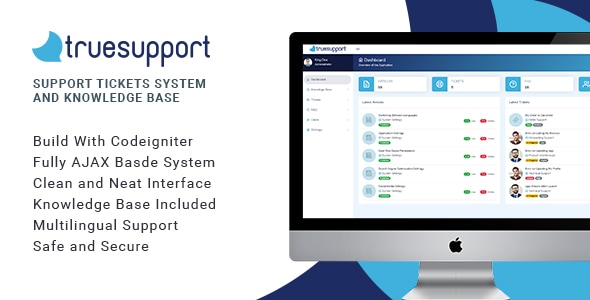 TrueSupport v1.1 - Support Tickets System & Knowledge Base