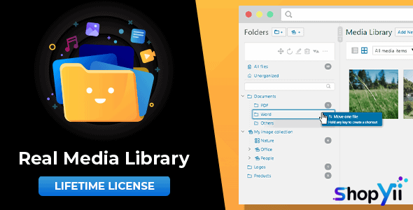WordPress Real Media Library v4.6.1 - Folder & File Manager for WordPress Media Management