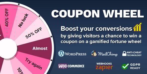 Coupon Wheel v3.0.9 - For WooCommerce and WordPress