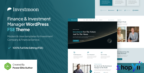 Investmoon v1.0.0 – Finance & Investment Manager FSE WordPress Theme