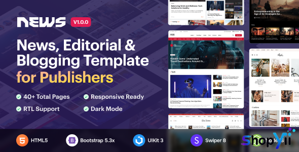 News5 - News & Magazine HTML5 Template