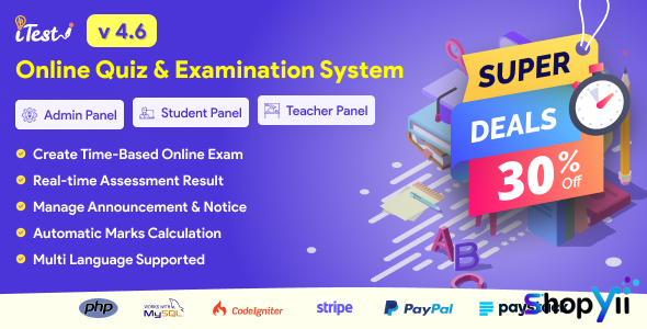 iTest v3.1 - Complete Online Examination System