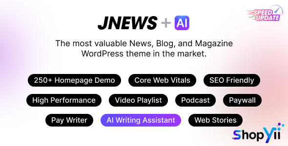 JNews v8.1.0 - WordPress Newspaper Magazine Blog AMP