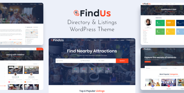 Findus v1.1.35 - Directory Listing WordPress Theme