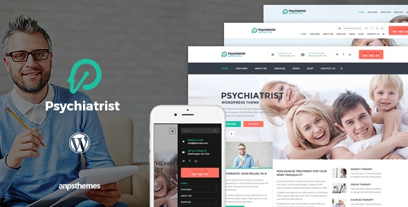 Psychiatrist v2.3 - WordPress Theme